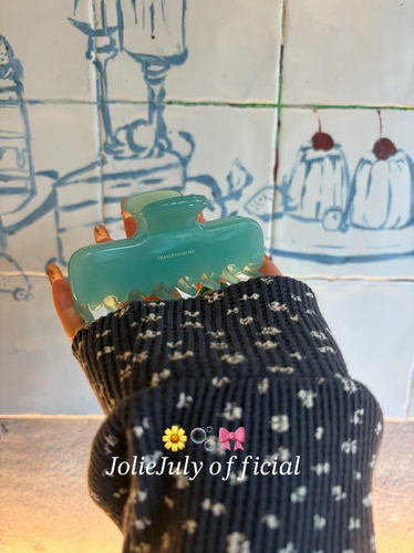 JolieJuly韩国正品 Frence品牌绿色系大发量醋酸发抓发饰