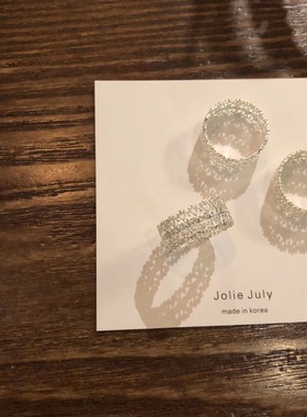 joliejuly韩国代购蕾丝金属戒指