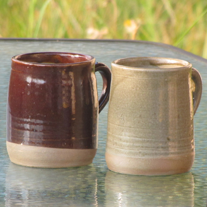 高颜值复古粗陶云南手工土陶杯泡茶马克杯咖啡壶柴烧杯高温烧制