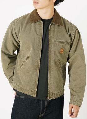 维托摩瑞巴恩风90S美式短宽版J97翻领工装J01底特律夹克