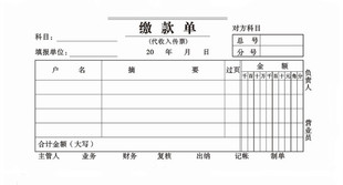 48K二联缴款单 二联交款单 缴款凭证 不带复写 财务用品