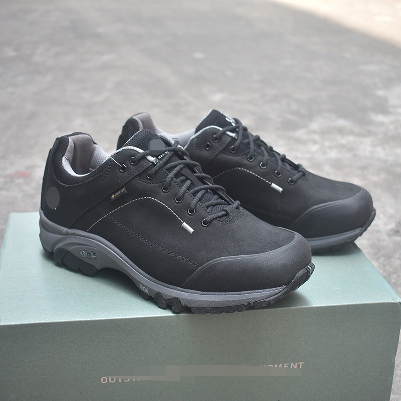 火柴防水男鞋低帮真皮户外登山鞋秋冬防滑耐磨徒步鞋GTX百搭