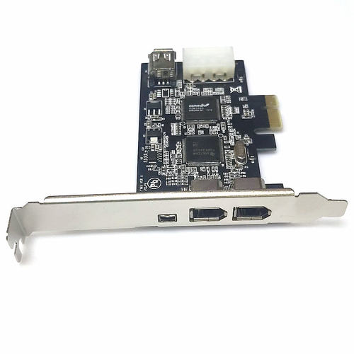 台式机pcie转1394扩展卡4口转PCI-E1x多口转接卡视频采集卡扩展卡
