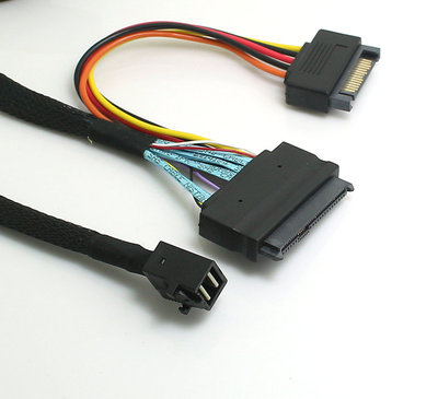 M.2转U.2 SFF-8639转接卡 PCI-E X4 NVME转换器 SFF-8643线