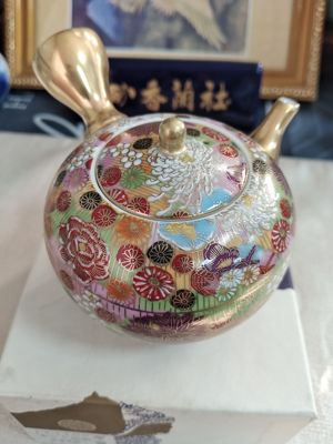 日本回流九谷烧百花壶
