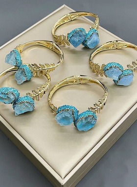 新款海蓝宝手镯