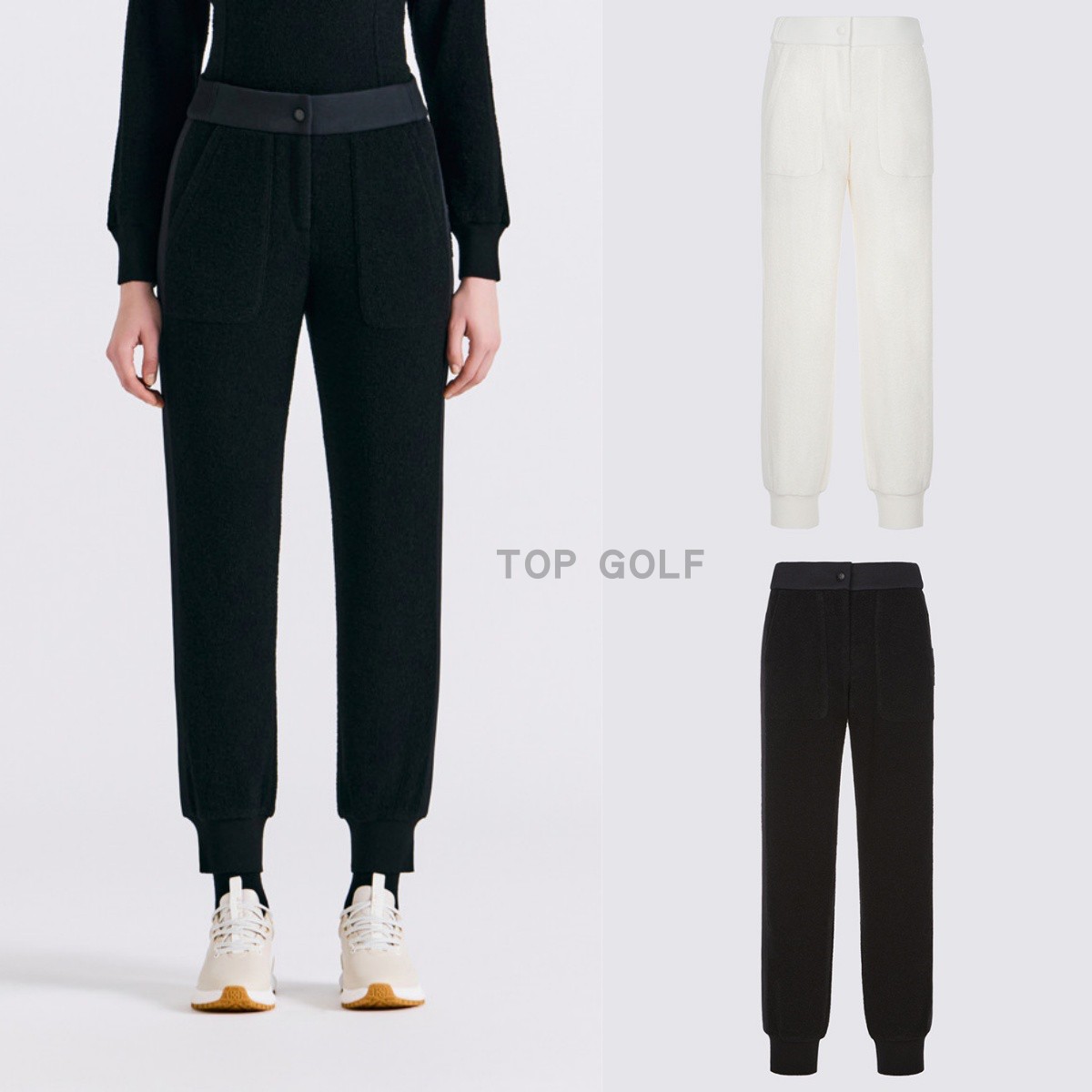 韩国代购G/FORE GOLF高尔夫球裤 25冬女羊毛混纺束脚保暖运动长裤