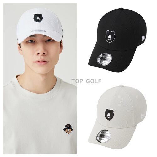 韩国代购Golden Bear 高尔夫帽子26夏男女小熊图案纯色防晒鸭舌帽