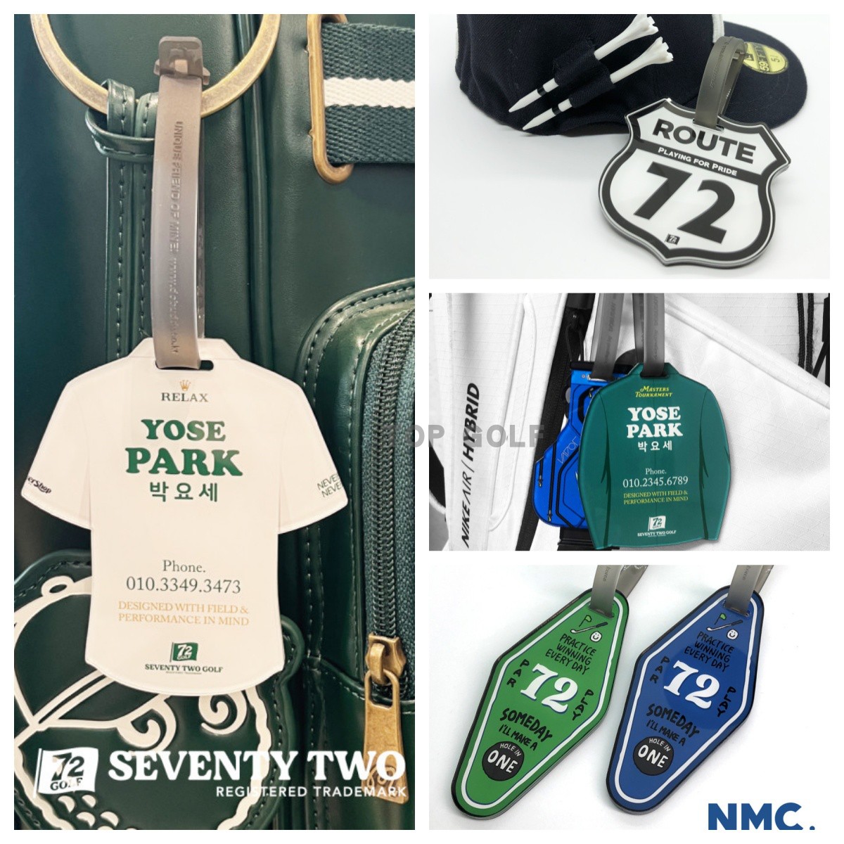 可定制姓名牌挂件72golf