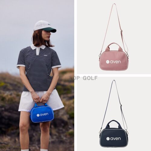 韩国代购 AVEN GOLF 高尔夫球包 26夏女小雏菊字标收纳手提单肩包