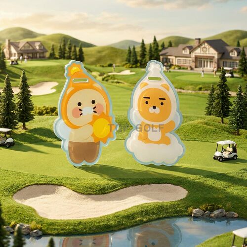 韩国代购 KA*KAO GOLF26年春植莱恩立体人物造型推杆套防丢牌挂件
