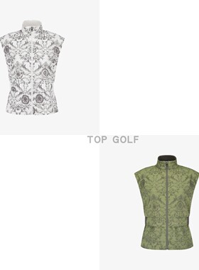 SOUTHCAPE GOLF高尔夫SC韩国代购25秋女立领印花收腰运动无袖马甲