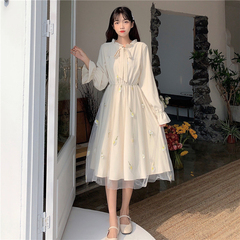 Super FAIRY DRESS spring 2021 new student forest long dress sweet and gentle long dress