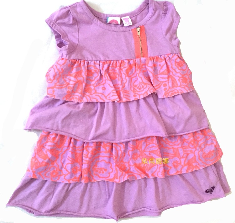 外贸女童夏装棉公主花边蛋糕韩版百搭拉链多层百褶连衣裙,童装/婴儿装/亲子装,连衣裙,淘宝优惠券,粉丝福利购,淘宝优惠卷