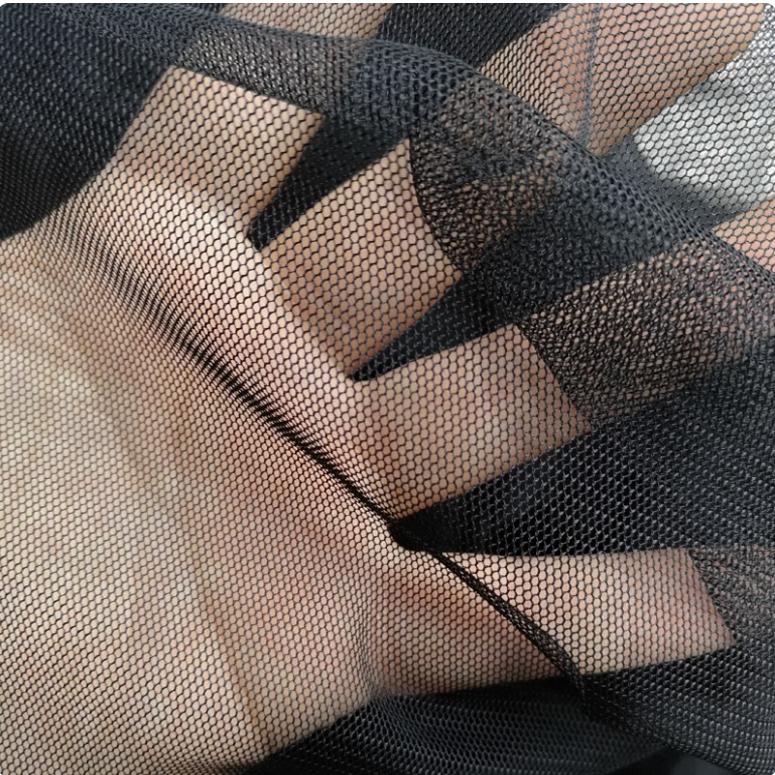 黑色加密软网纱布料 蚊帐纱布料 1毫米孔3.1米宽 2.3米宽 1.6米宽