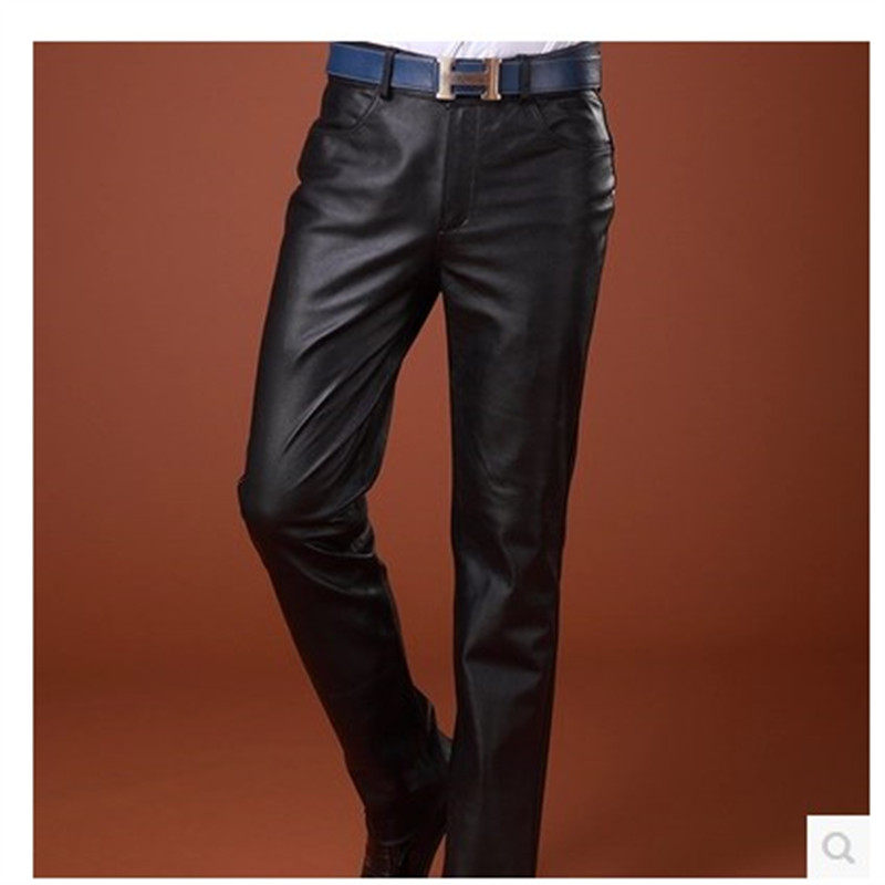 Pantalon cuir homme droit pour hiver - Ref 1485780 Image 5