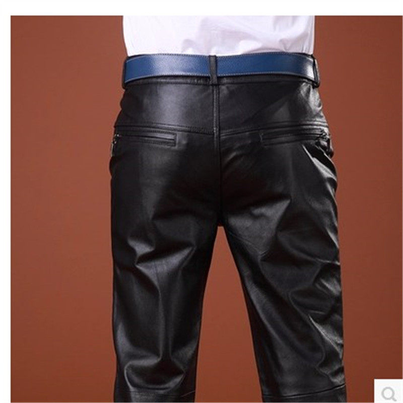 Pantalon cuir homme droit pour hiver - Ref 1485780 Image 3