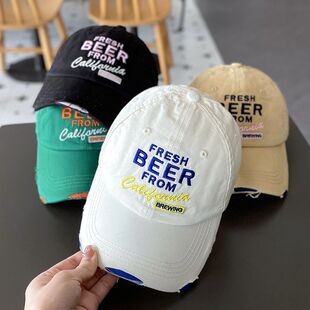 女童棒球 遮阳防晒时尚 儿童帽子春秋薄款 男童鸭舌帽中大童帅气夏季