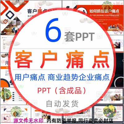 公司用户客户痛点分析PPT模板如何抓住客户痛点商业趋势企业痛点