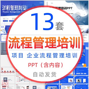公司项目流程管理培训课件PPT模板学习企业组织架构管理经理职责