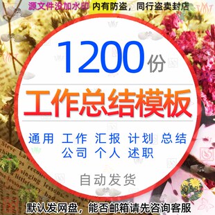 年度月度季度工作总结汇报转正述职报告个人岗位年终计划总结模版