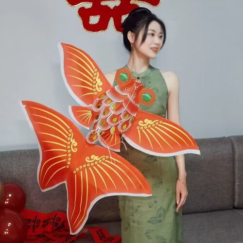 小红书同款立体金鱼风筝