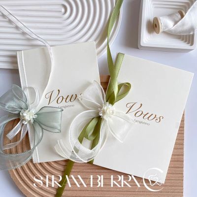 婚礼誓言卡新郎新娘致辞本手写