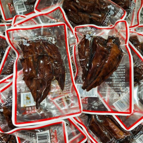 鼎韵臻品柴火鸡翅尖鸡小翅称重500克独立真空包装即食鸡肉零食