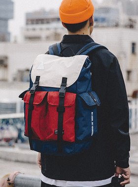 ACROSS时尚街头双肩包男女潮流背包防水书包户外旅行登山包电脑包