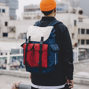 ACROSS时尚街头双肩包男女潮流背包防水书包户外旅行登山包电脑包