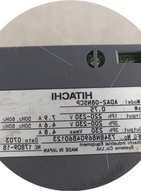 议价HITACHI伺服驱动器ADA2-08NSCP 750W 250V原装拆机有破损实图