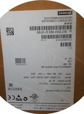议价PM240功率模块2.2KW 6SL3224-0BE22/0BE32-2UA0/2AA0变频器