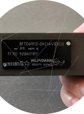 议价WANDFLUH万福乐液压阀 Type:BDERV4/240
