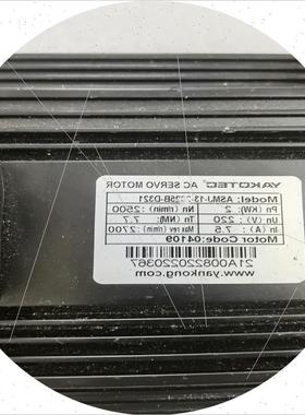 议价研控伺服电机ASMJ-13-2025B-D321 成新好功