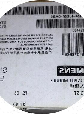 议价6ES7 134-4JB51-0AB0 ET200S模拟量模块 6ES7 1344JB510AB0