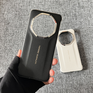 新款华为mate80RS非凡大师手机壳高端素皮适用mate80RS版保时捷无边框超薄防摔保护套时间简约商务男女款外壳