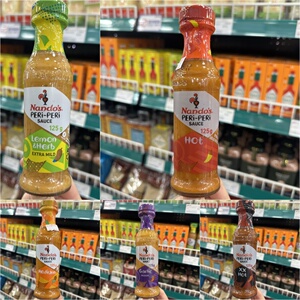 香港代购 英国南逗Nandos霹雳烤鸡酱风味辣椒酱蘸料烤肉沙拉低脂