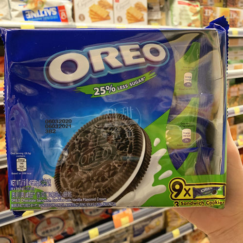 奥利奥曲奇饼干oreo低糖香草味