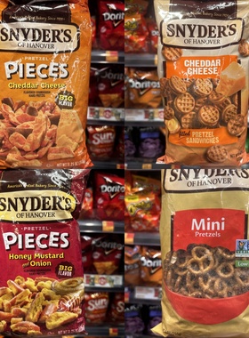 香港代购 SNYDER'S车打芝士夹心三文治脆饼袋装226g休闲零食