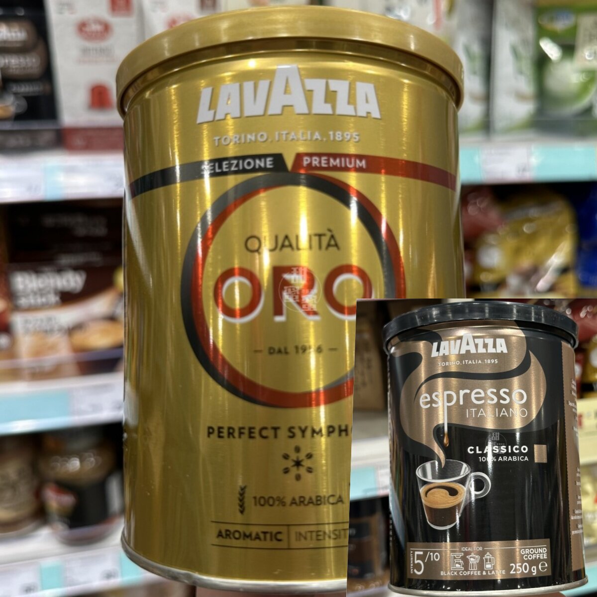 香港代购 进口 Lavazza优质咖啡粉/特浓咖啡粉需过滤冲饮品250g