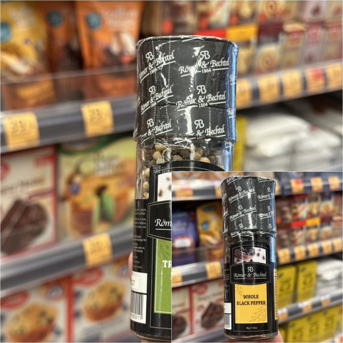 香港代购 ROEMER&BECHTEL即磨三色胡椒/即磨原粒黑椒36g