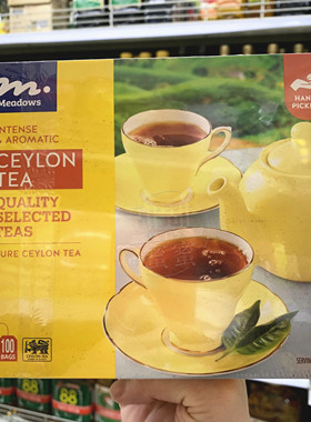 香港代购 Meadows CEYLON TEA锡兰红茶100小包 袋泡茶饮品