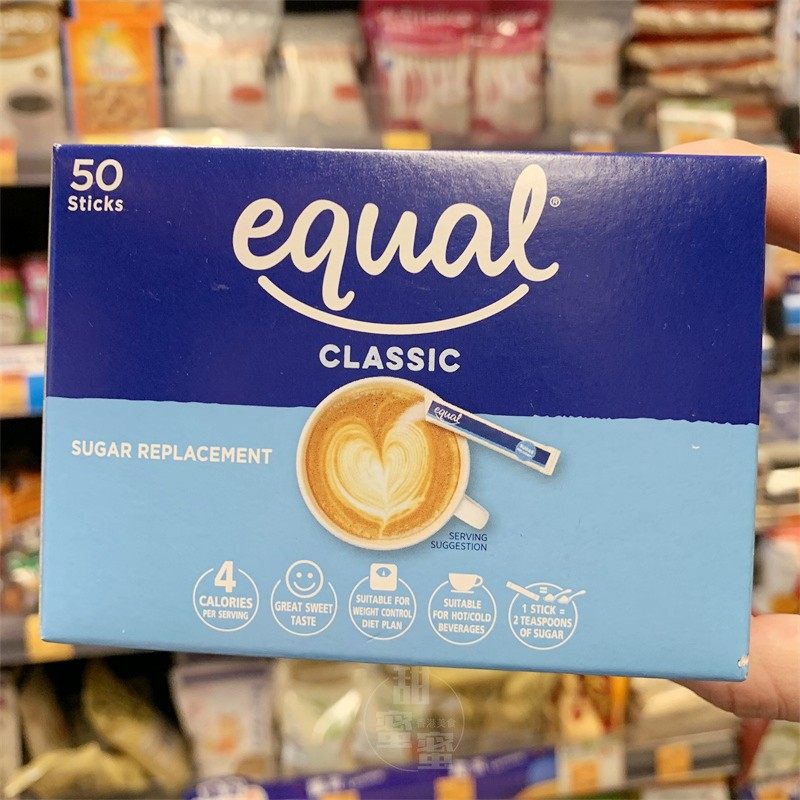 香港代购 EQUAL 怡口 健康糖包装 咖啡伴侣代糖 50小包 50g