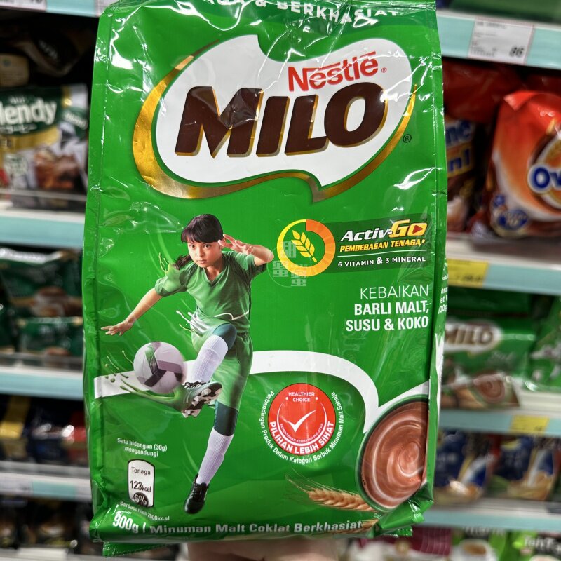 香港代购 马来西亚进口雀巢美禄活力GO麦芽可可饮料900g袋装