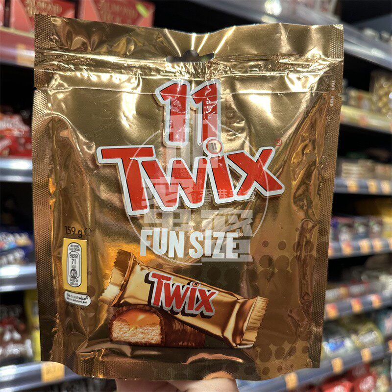 现货正品 Mars Twix玛氏特趣 香脆麦饼巧克力分享装11条装
