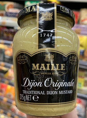 香港代购 进口食品MAILLE法式芥末芥辣酱 西式调味酱215g
