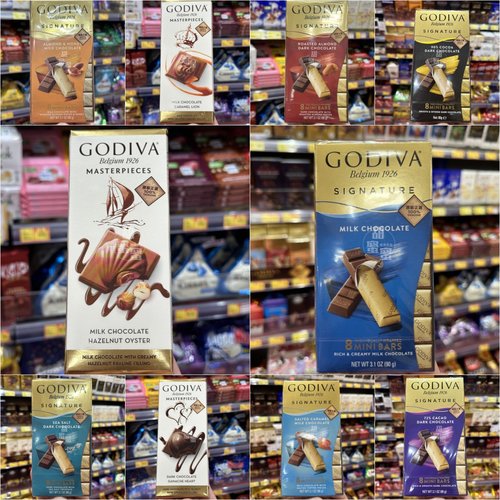 香港代购 GODIVA歌帝梵进口牛奶黑巧克力条装小排块儿童零食