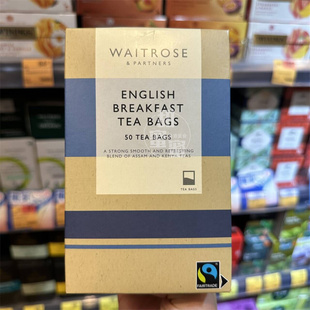 香港代购 进口 WAITROSE茶包ENGLISH BREAKFAST TEA BAGS盒装125g