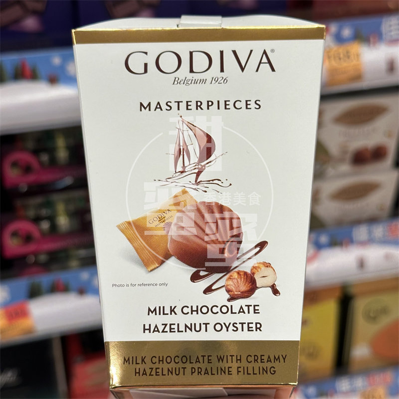 香港代购 进口 GODIVA歌帝梵盒装榛子牛奶朱古力106.5g