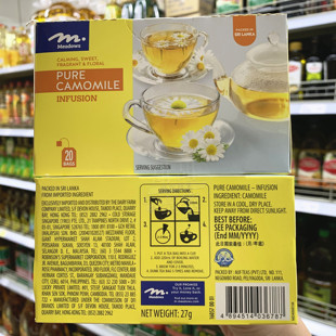 香港代购 Meadows PURE CAMOMILE甘菊花茶包20小包27g 袋泡茶饮品